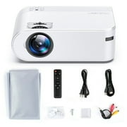 Yaber Buffalo U2 HIFI Stereo Projector with 720P Resolution, WiFi Wireless Screen Mirroring, Zoom Function, Portable Home & Outdoor Projector,White