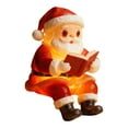 thumbnail image 4 of Santa Claus reading a book 8.26 Inch Santa Night Light Cute For Desk Bookshelf And Holiday Centerpiece, 4 of 8