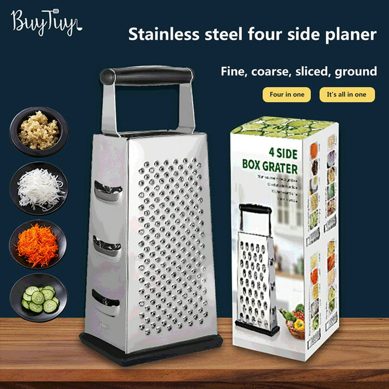 Large Four-side Box Box Grater Stainless Steel Manual Vegetable