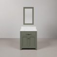 thumbnail image 2 of Water Creation Madison 30"W Wood Single Bathroom Vanity in Glacial Green/White, 2 of 7