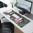 thumbnail image 2 of Gaming and Office Work Made Comfortable - Wildflower Design Gaming Mouse Pad - Large 31.5 × 11.8 inch with Non-Slip Rubber Base, Waterproof and Stitched Edges, 2 of 7