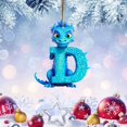 thumbnail image 1 of 26 Letters Cute Animal Baby Christmas Acrylic Ornament Tree Decoration Pendant for Car Holiday Festive Hanging, 1 of 3