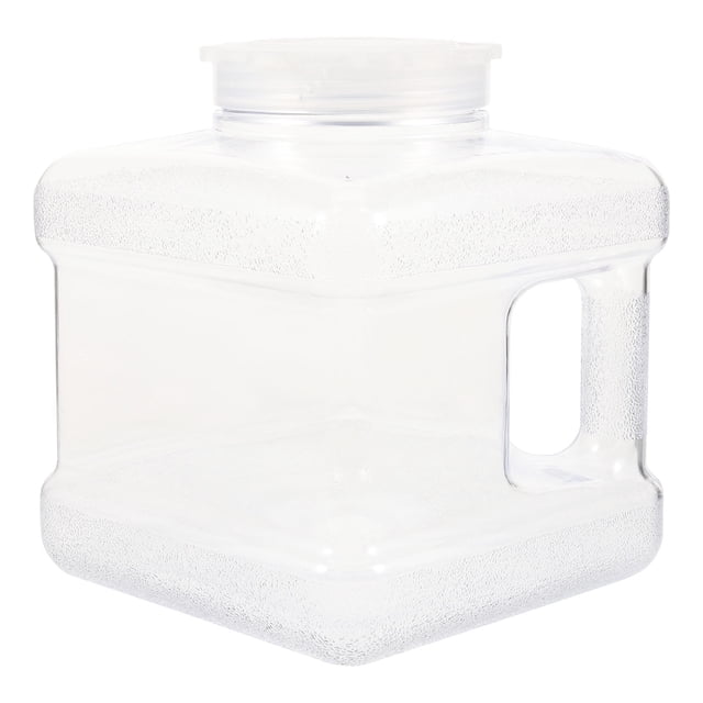 Botella de agua portátil, recipiente grande para almacenar agua con asa, jarra mineral.