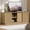 Log, variant on Bestier TV Stand for TVs up to 70", Modern Entertainment Center with Sliding Door Media Console Table for Living Room,Black