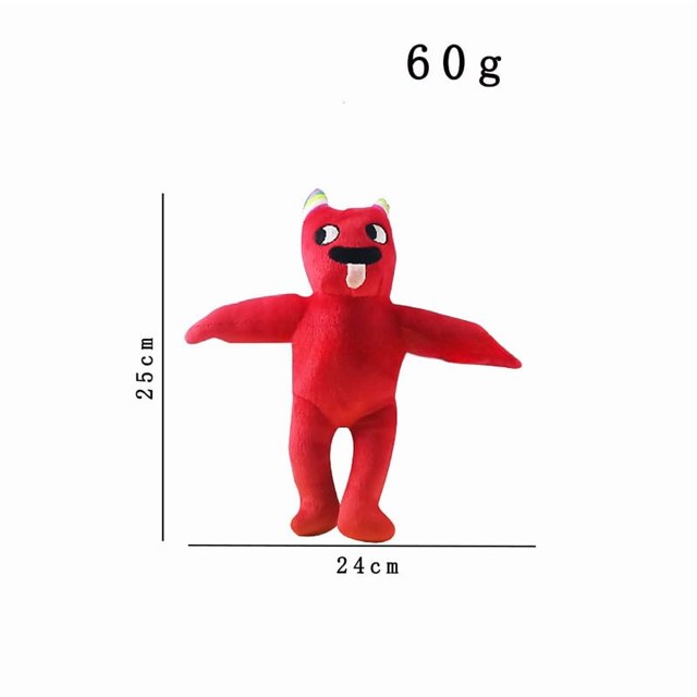 Garten of Banban Jouet en Peluche Doux - Poupée Monstre Banban à Cornes Rouges pour Enfants, Ados et Jeunes Adultes (15-35 Ans) - Compagnon de Jeu Éducatif Certifié 3C pour Stimuler la Créativité et l'Imagination - Compact, Câlin &