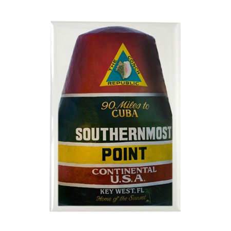 CafePress - Key West - Rectangle Magnet, 2"x3" Refrigerator Magnet