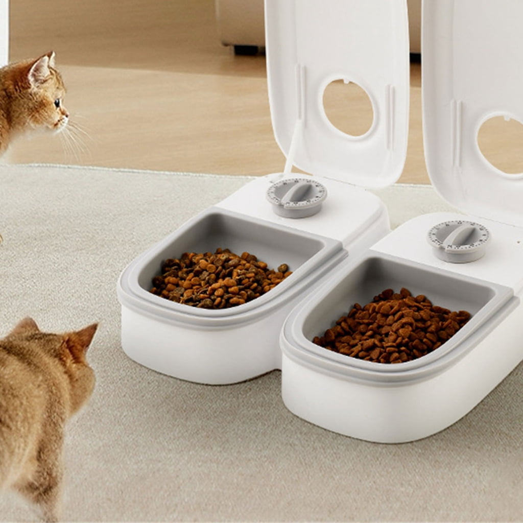 Automatic Pet Feeder Convenient Food Dispenser with Timer for Cats and Dogs