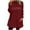 Wine, variant on WREESH Womens Fashion Sweatshirt Fuzzy Fleece Crewneck Sweatshirt Print Pullover Plus Size Long Sleeve Tops Round- Neck And Winter Loose Pocket Warm Blouse Tops Olive Green