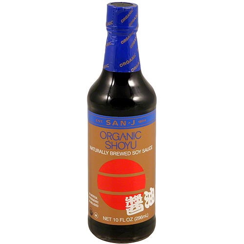 SanJ Organic Shoyu Soy Sauce, 10 oz (Pack of 6)