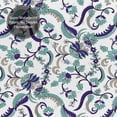 thumbnail image 5 of Shower Curtain, Paisley Pattern No.9074 Waterproof Fabric Plastic Shower Curtain, Drying Fast Bathroom Curtain with 9 Buttonholes, Ruffle Shower Curtain 60x72in, 5 of 8