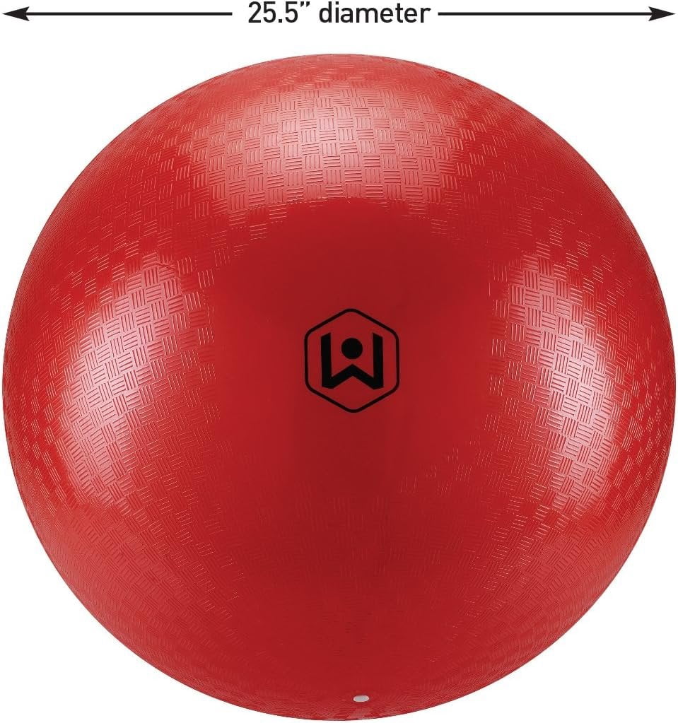 Wicked Big Sports: Oversized 20" Kickball - Red - Giant Inflatable Ball, Bases, Home Plate & Pump Included, Yard Games & Sports, Outdoor Activity