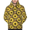 thumbnail image 4 of Hoodies for Men - Sunflowers leopard Aesthetic yellow Long Sleeve Comfrt Men'S Fashion Hoodies & Sweatshirts, Sweatshirts for Men Hoodies Pullover Clothing Clothes with Pouch, 4 of 7