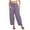 Light Purple, variant on Pants for Women Wide Leg Pants Woman Women's Casual Pants Summer Solid Color Wide Leg Loose Drawstring Low Waist Beach Pocket Casual Trousers for Everyday Wear