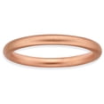 thumbnail image 1 of Bague en Argent Sterling Stackable Expressions Satin Plaqué Rose Taille 8, 1 of 3
