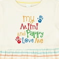 thumbnail image 4 of Inktastic Mimi and Pappy Love Me Girls Baby Dress, 4 of 5