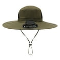 thumbnail image 4 of Adjustable Bucket Hat for Men Women Summer Outdoor Sun Hat Breathable Fishing Cap with Drawstring for Hiking Camping Travel, 4 of 4
