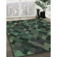 thumbnail image 3 of Ahgly Company Machine Washable Indoor Rectangle Transitional Gunmetal Green Area Rugs, 5' x 7', 3 of 7