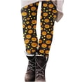 thumbnail image 2 of Stamzod Halloween Leggings for Women 2026 Fashion Pumpkin Printed High Waisted Gym Athletic Running Yoga Pants Multicolor W L, 2 of 5