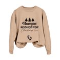 thumbnail image 1 of Sweat à Capuche Sans Manches à Manches Longues Imprimé Arbre de Noël pour Femmes, 1 of 4
