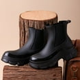 thumbnail image 4 of Mepaouo Women's Platform Ankle Rain Boots Waterproof Chelsea Garden Shoes Anti Slip Rainboots(Black,7), 4 of 8