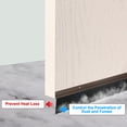 thumbnail image 5 of 2-Pack Door Brush Bottom Sweep, 39" L x 2.2" W H-Shape Aluminum Alloy Base with 1.2" Nylon Brush for Home/Garage Door Seal [Brown], 5 of 8