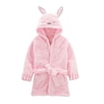 thumbnail image 1 of fastboy Easy To Clean Super Soft Baby Hooded Bath Robe Towel For All Occasions Pink pink 100, 1 of 6