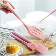 5pcs silicone baking kitchen tool five piece set non stick kitchenware set scraper full five piece set Multi functional silicone scraper, oil brush, frying shovel, egg beater set