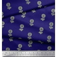 thumbnail image 3 of Soimoi Cotton Voile Fabric Floral Block Decor Fabric Printed Yard 56 Inch Wide, 3 of 3