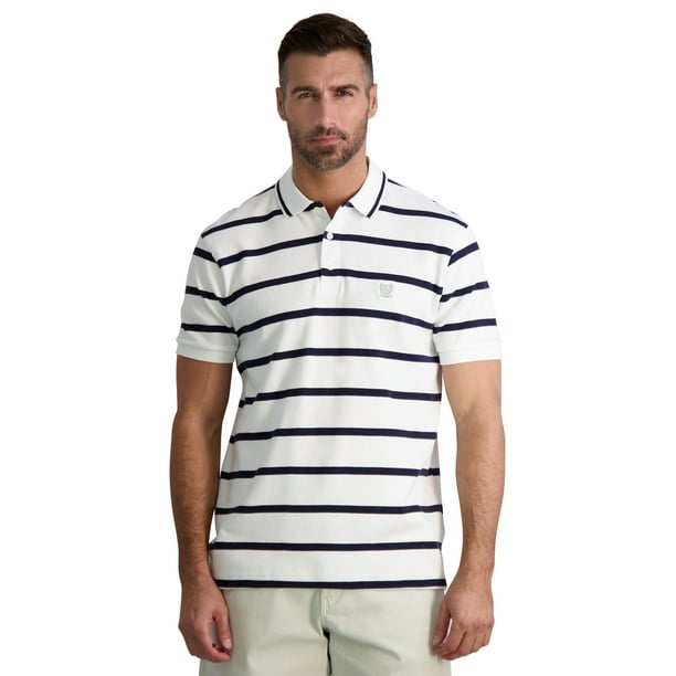 Chaps Men's Classic Fit Striped Cotton Jersey Polo Shirt, Sizes XS-4XB ...