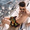 thumbnail image 2 of luoweisi Men's Beach Shorts Quick Dry Swim Trunks with Mesh Lining Fruit S, 2 of 5