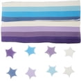 thumbnail image 1 of VERDANVERSE 2 Sets Origami Stars Papers Gradient Blue and Purple Time Activities Families Friends, 1 of 8