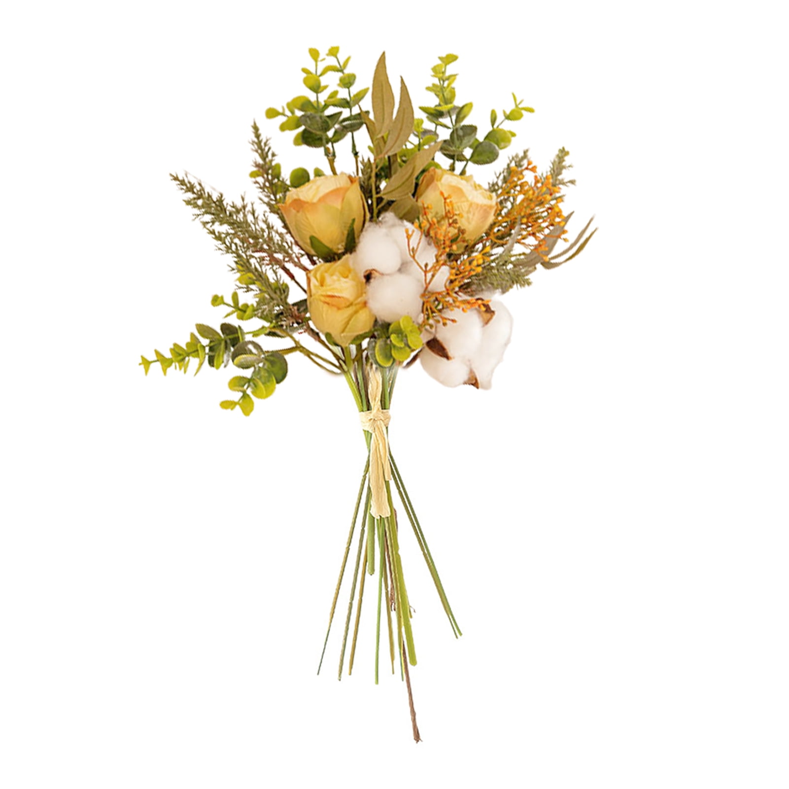 Grofry 1 Bouquet Artificial Bouquet Eyecatching Realistic Looking Faux