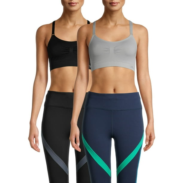 Ryka Ryka Women's Seamless Textured Front Racerback 2pack Sports Bra