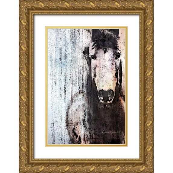 Murdock, Ramona 13x18 Gold Ornate Wood Framed with Double Matting Museum Art Print Titled - Old Soul