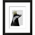 thumbnail image 2 of Badger King, Animals Framed Art Print Wall Art by Fab Funky Sold by Art.Com, 2 of 6