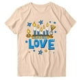 thumbnail image 1 of Blusas de Manga Corta para las Mujeres Divertida Impresión Cuello Redondo Camiseta Vintage, Blusas de Primavera para las Mujeres, 1 of 1