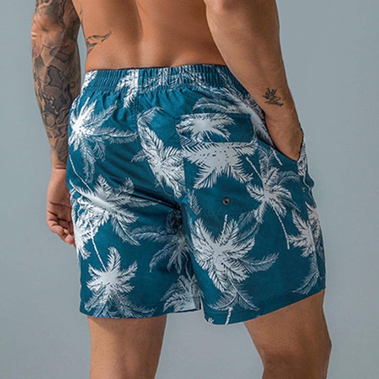 mens bathing suit with built in shorts