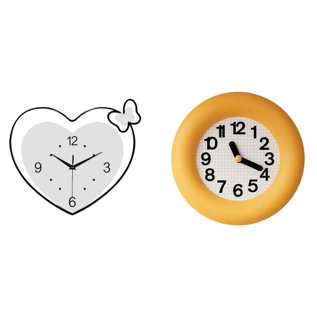 Reloj de pared,Reloj de pared acrílico para oficina en casa,sin tictac,Relojes de pared colgantes Reloj de tiempo decorativo,Reloj de pared,Reloj de pared redondo moderno y silencioso para
