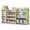 Green, variant on ICEEIF Kids Toy Storage Organizer with 17 Removable Bins, 4-Tier Bookshelf, Castle-Shaped Storage Cabinet for Playroom, Bedroom, Nursery, Green