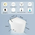 thumbnail image 6 of DV-1S0289-V3 Smart Toilet With Auto Open Lid, Auto Flush & Foam Shield Technology, Ada Comfortable Chair Height, Warm Air Dryer, Heated Seat & Night Light, Remote Control, 6 of 13