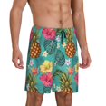 thumbnail image 2 of Wukai Pineapple Men’s Short Pajama Pants With Pockets Soft Sleep Pj Shorts for Men-XX-Large, 2 of 6