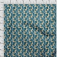 thumbnail image 4 of oneOone Cotton Poplin Teal Blue Fabric Abstracts Quilting Supplies Print Sewing Fabric By The Yard 56 Inch Wide, 4 of 6