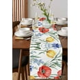 thumbnail image 2 of Table Runner Dresser Scarf 14 x 72 Inch Spring Floral Watercolor Red Poppy Blue Yellow Flower Table Runners Non-Slip Heat Kitchen Dining Table Decor for Indoor Outdoor Home Party Decoration, 2 of 7