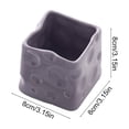 thumbnail image 3 of RYDCOT Ceramic Cheese Shape Storage Jar, High Appearance Desktop Organizer Pen Container and Cosmetic Storage Container, Candle Cup Multipurpose Home Decorative Jars (1Pcs), 3 of 6
