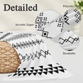 thumbnail image 3 of White Boho Body Pillow Cover 20 x 60 Inch Decorative Pillow Cover Ethnic Tribe Striped Vintage Lumbar Pillowcase Seasonal Rectangle Cushion Case for Couch Sofa Bed Living Room, 3 of 9