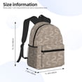 thumbnail image 4 of Haiem Hand Drawn Snake Lightweight Backpack for School, Classic Basic Water Resistant Casual Daypack for Travel with Bottle Side Pockets, 4 of 8