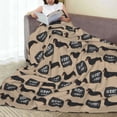 thumbnail image 6 of Pofeuu Dachshund Dog Woof Print Ultra-Soft Micro Fleece Blanket,for Bed Or Sofa,All Season Throw Blankets Flannel Blanket-60"x50", 6 of 7
