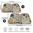 thumbnail image 3 of Balery Coffee Makers Macaroons Chocolate Windshield Sun Shade, Car Front Window Sunshade Cover ,Automotive Interior Portected Blocks Uv Rays For Car Pickup Truck Suv Accessories- Medium, 3 of 7