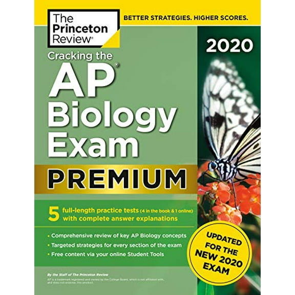 Pre-Owned Cracking the AP Biology Exam 2020, Premium Edition: 5 Practice Tests   Complete Content Review   Proven Prep for the New 2020 Exam (Paperback) 0525568123 9780525568124
