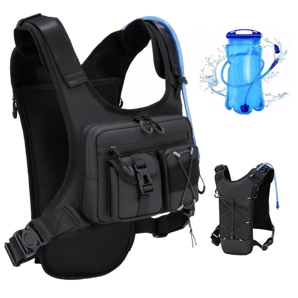 Chaleco de hidratación, mochila, patente original de EE. UU., 2.0 litros